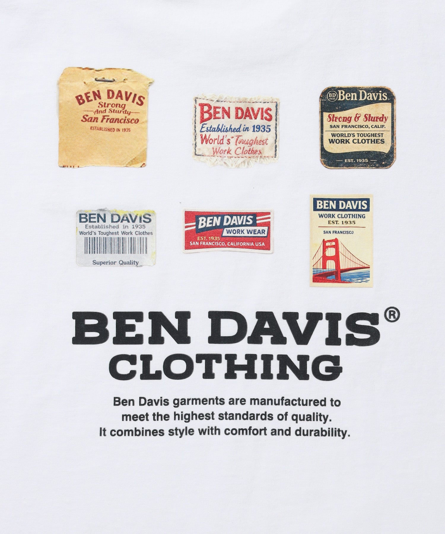 LABELS TEE / Tシャツ 半袖 クルーネック 刺繍 ワンポイント プリント ユニセックス オーバーサイズ ホワイト