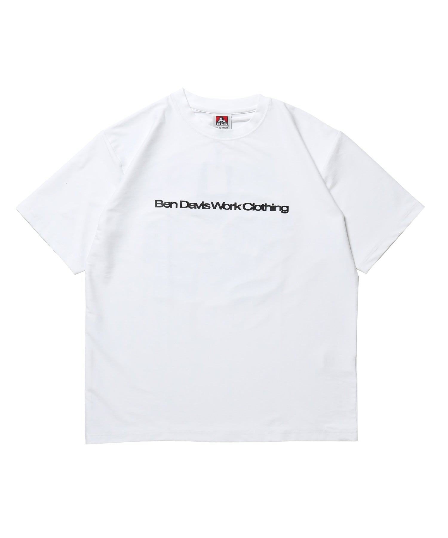 COOLER FRIDGE DOOR TEE / 半袖 接触冷感 クルーネック プリント ユニセックス オーバーサイズ ドロップショルダー ホワイト