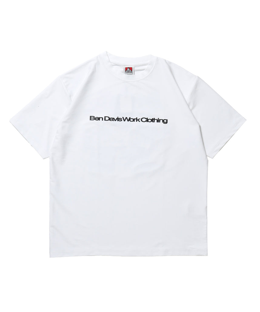 COOLER FRIDGE DOOR TEE / 半袖 接触冷感 クルーネック プリント ユニセックス オーバーサイズ ドロップショルダー ホワイト
