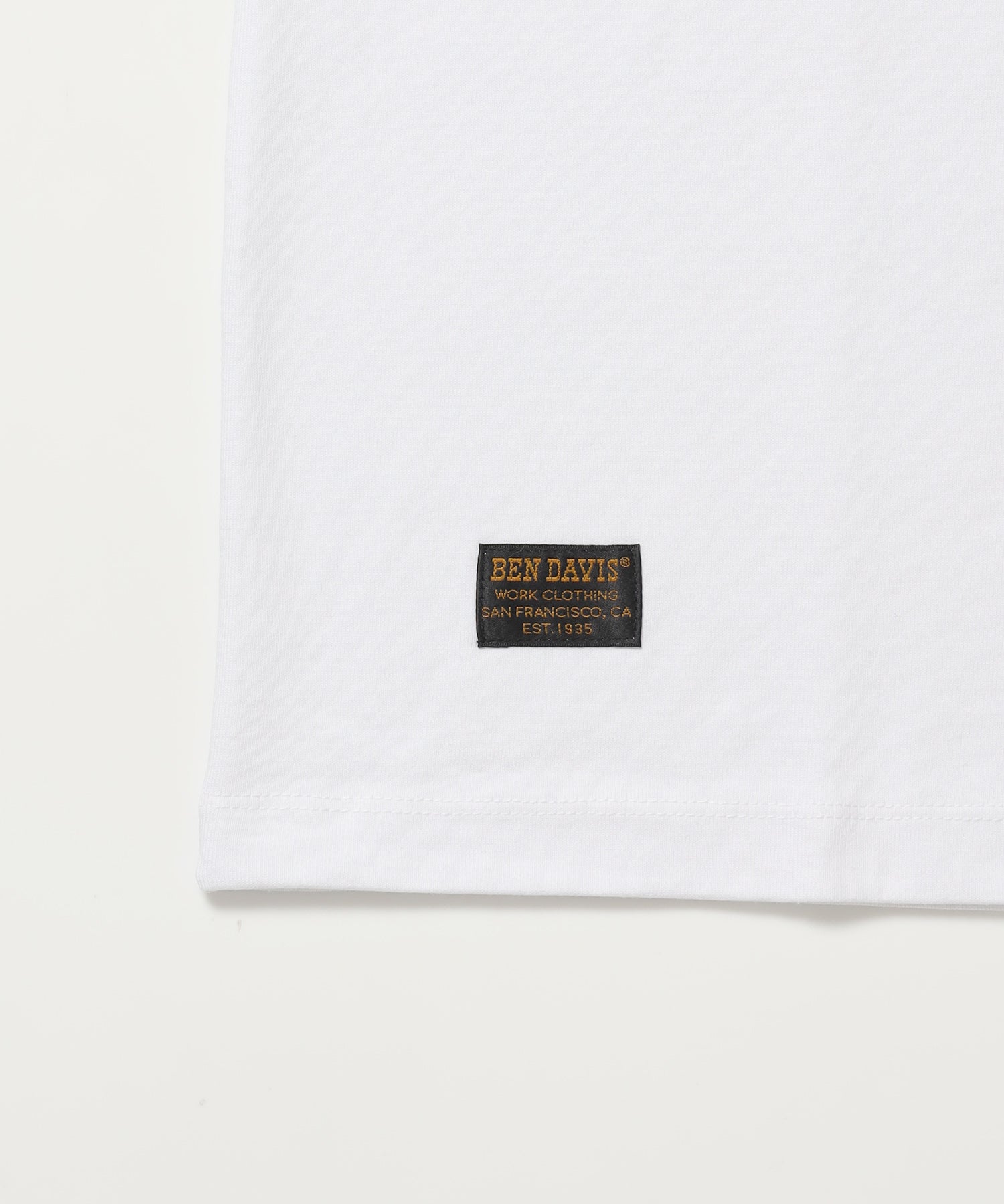 LOWRIDE EMB TEE / 半袖 クルーネック 刺繍 ワンポイント ユニセックス 定番 オールシーズン ホワイト