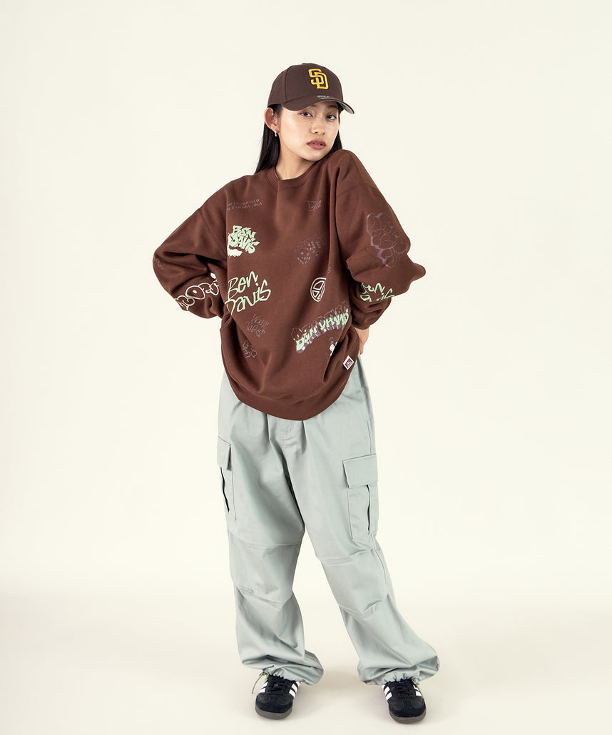 H166 着用サイズ:L【柄86(ミント カーゴポケット付き)】