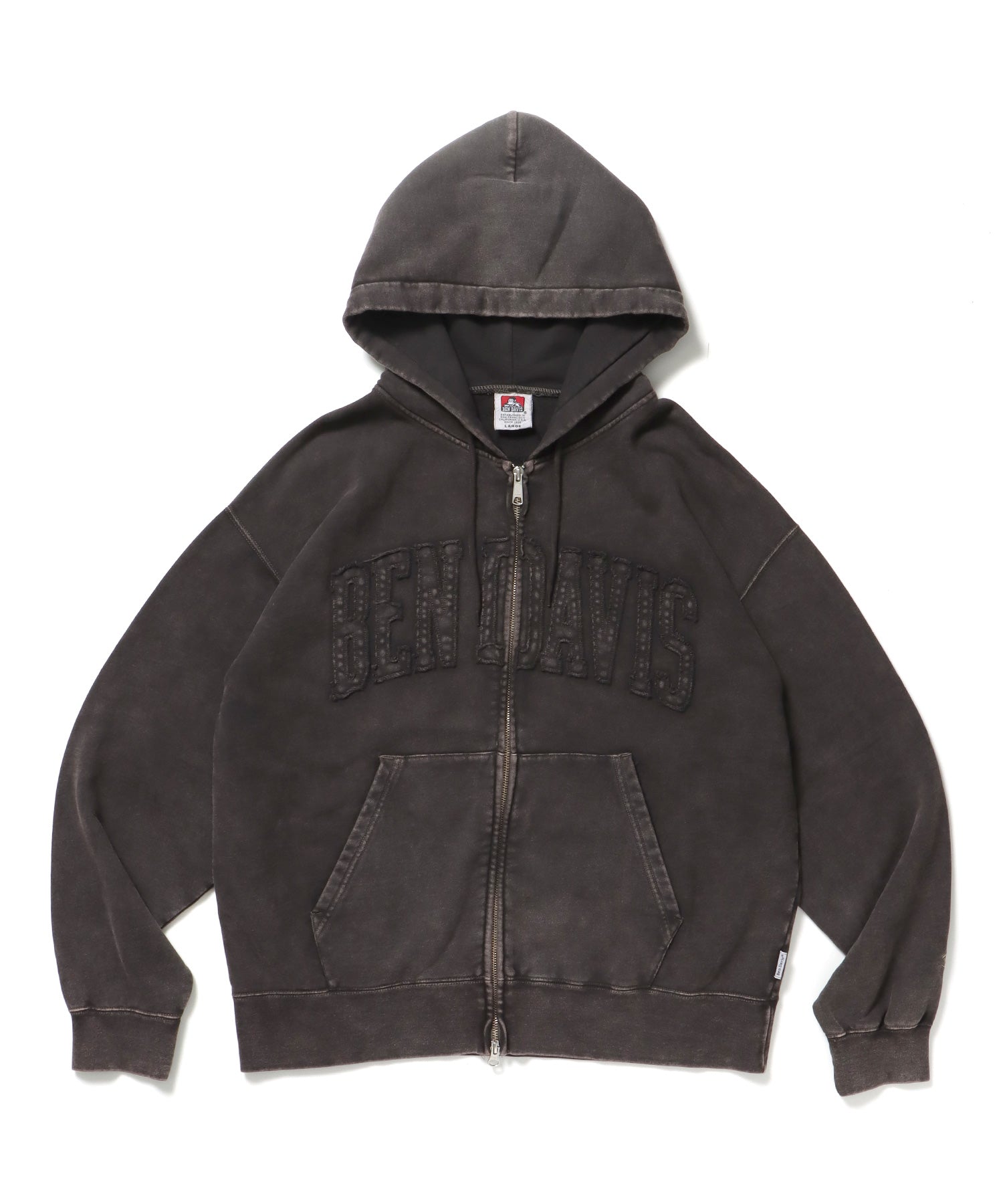 DEPARTMENT FADED ZIP HOODIE / ジップパーカー ワイドシルエット フーディ 裏毛 フェード ≪SET UP着用可能≫ ベージュ