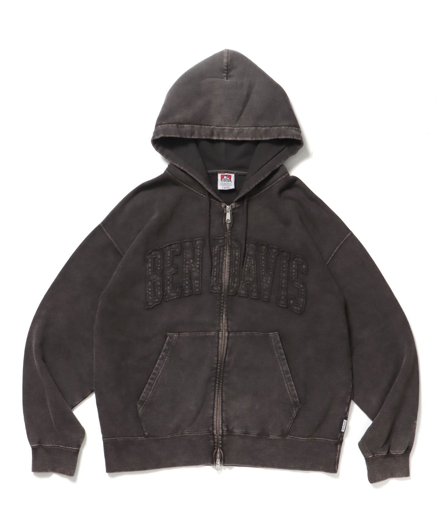DEPARTMENT FADED ZIP HOODIE / ジップパーカー ワイドシルエット フーディ 裏毛 フェード ≪SET UP着用可能≫ ベージュ