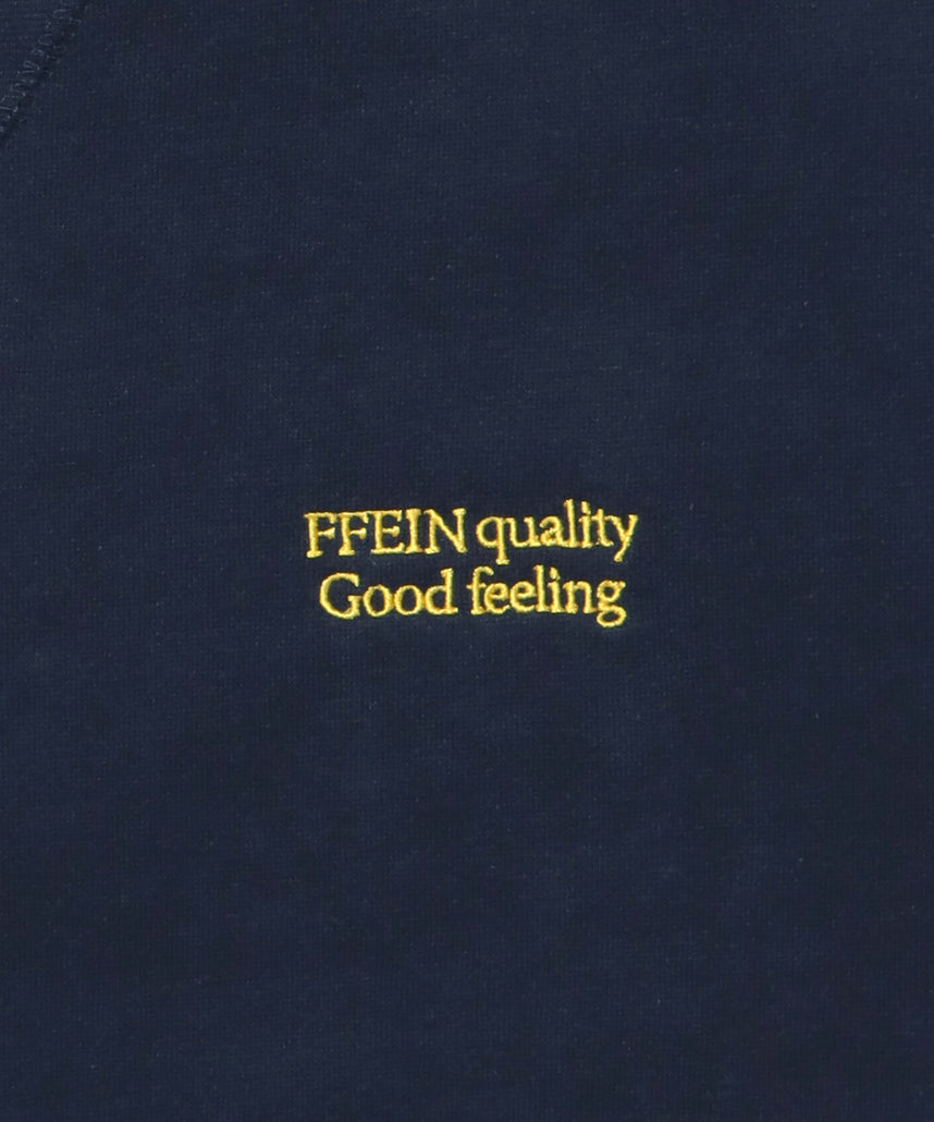 ワンポイントロゴプルオーバースウェット / 刺繍 ワンポイント シンプル ノームコア 綺麗目 シティガール シティボーイ 裏起毛 ネイビー