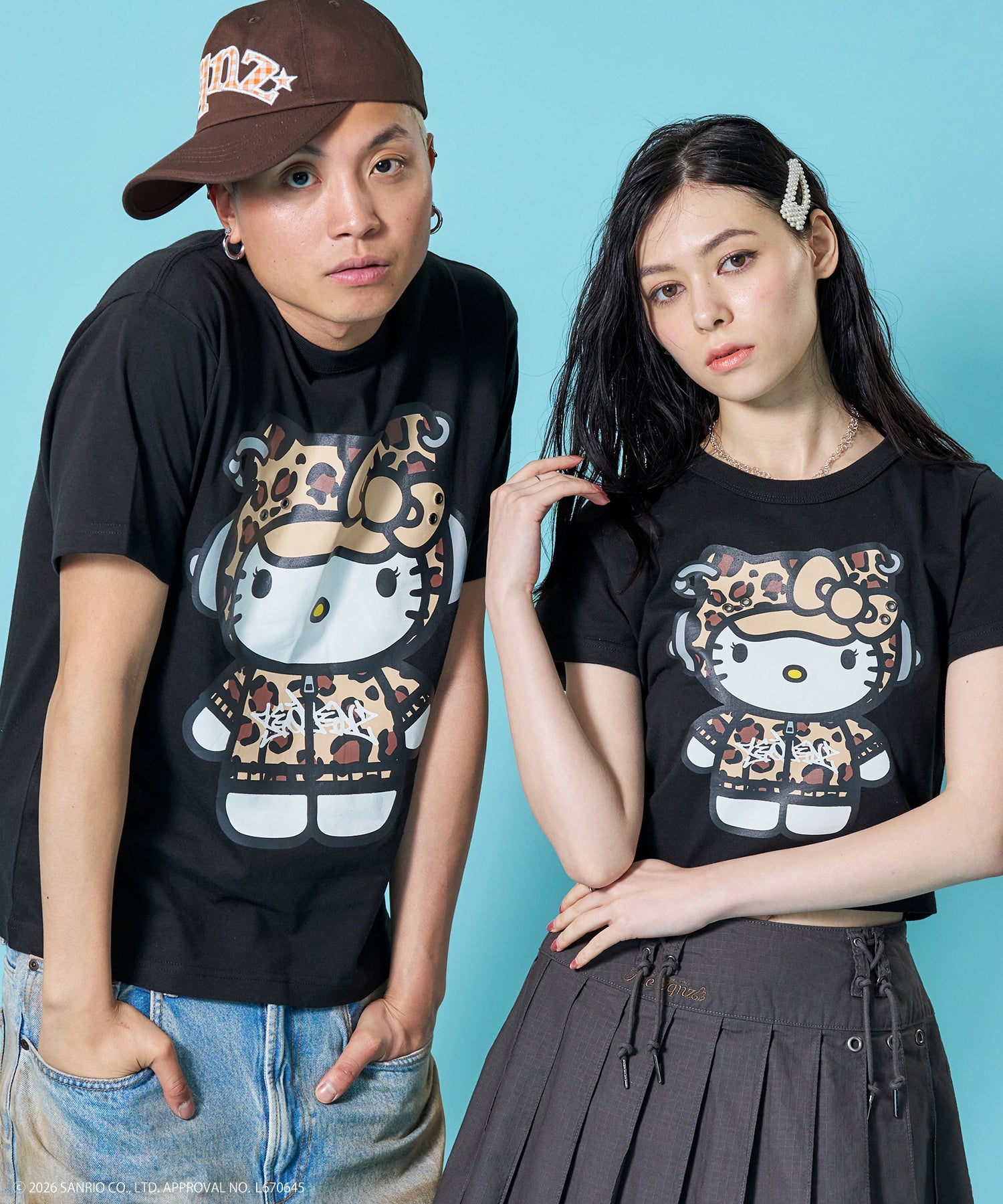 sqnz（エスキュンズ）】HK EYELET TEE / ハローキティ キティちゃん
