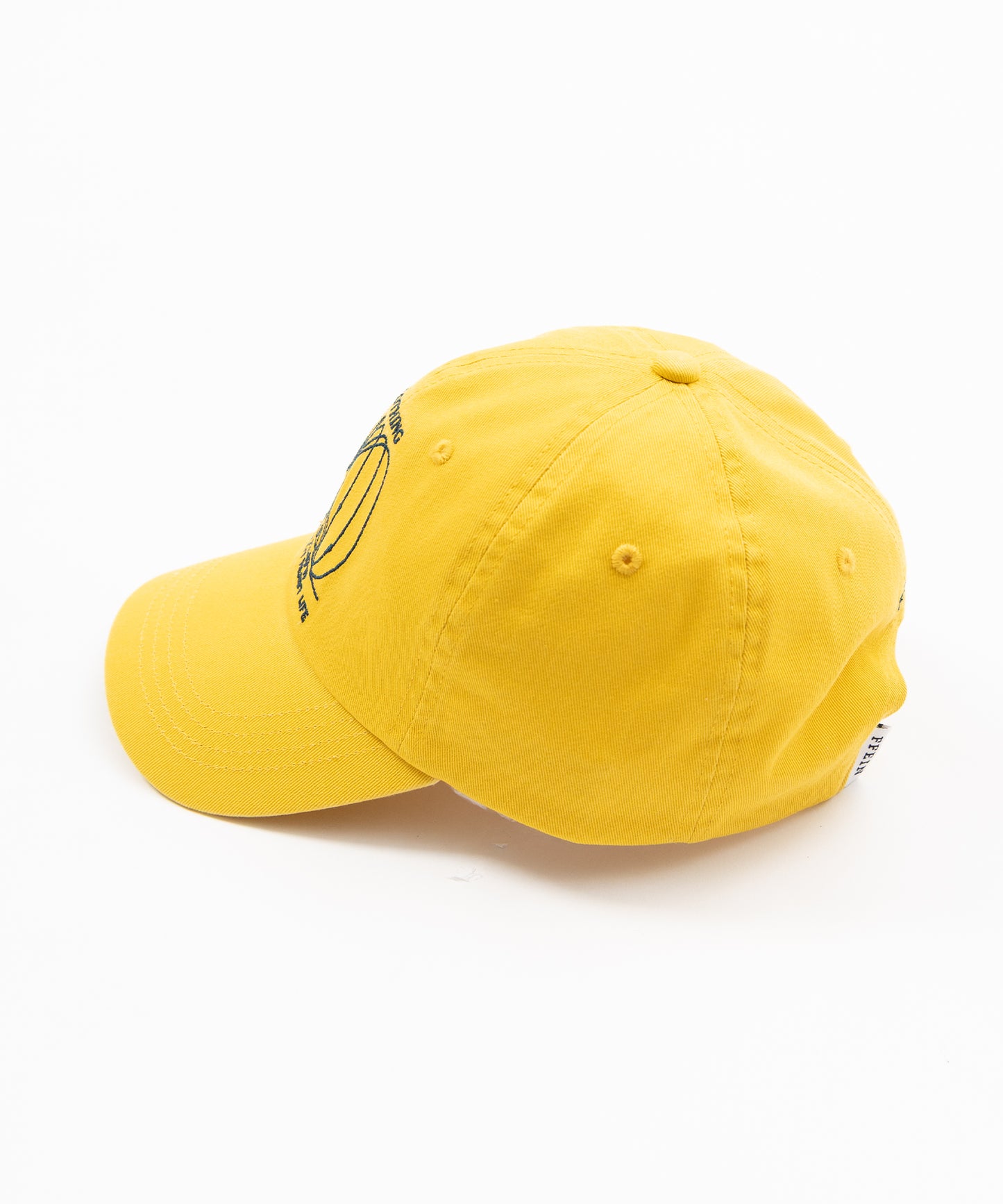 アートロゴ刺繍キャップ / 深めキャップ イエロー