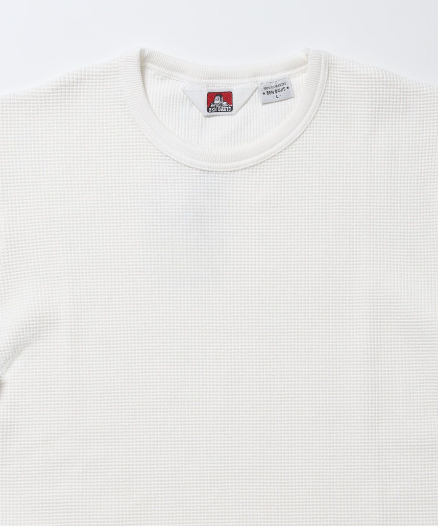 WAFFLE S/S CREW / クルーネック ワッフル オーバーサイズ 半袖 レイヤード ホワイト