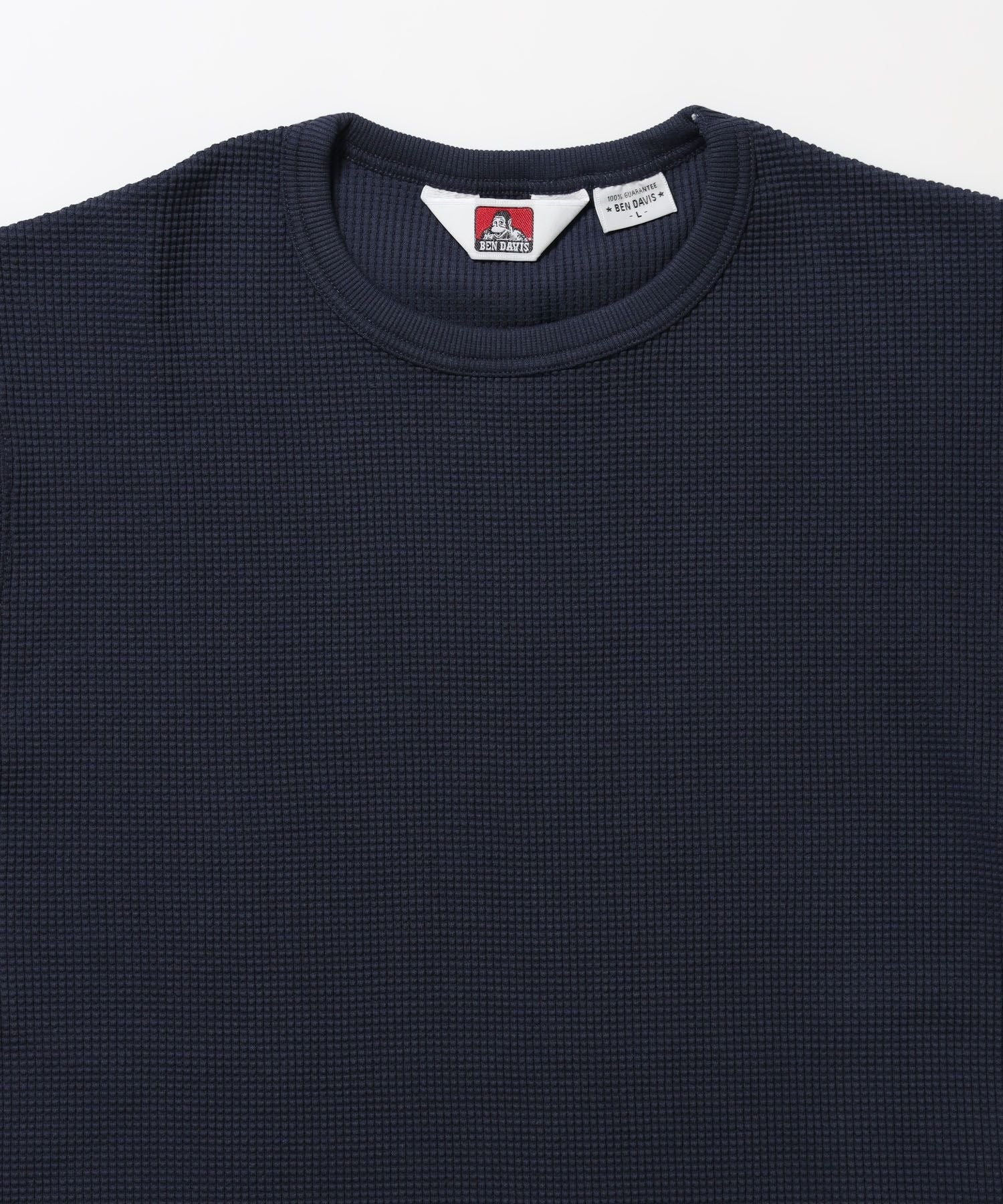 WAFFLE S/S CREW / クルーネック ワッフル オーバーサイズ 半袖 レイヤード ネイビー