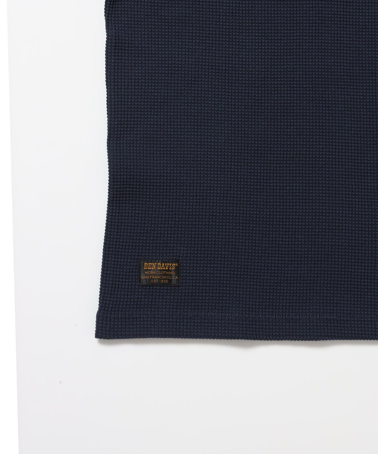 WAFFLE S/S CREW / クルーネック ワッフル オーバーサイズ 半袖 レイヤード ネイビー