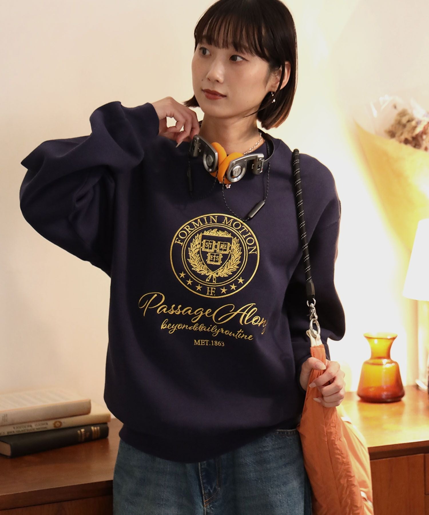 モデル:H163 Size:M ダークネイビー