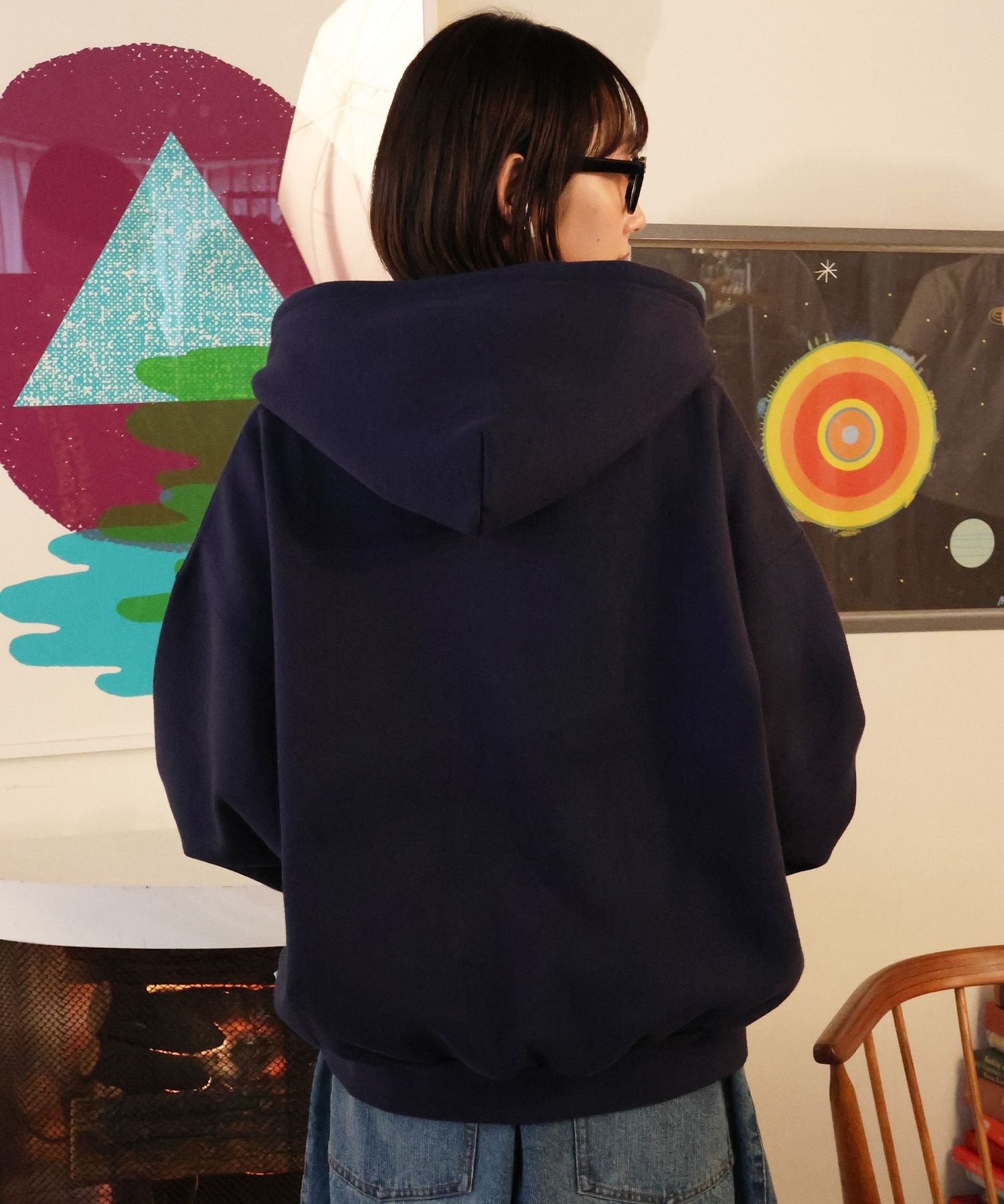 モデル:H163 Size:M ダークネイビー