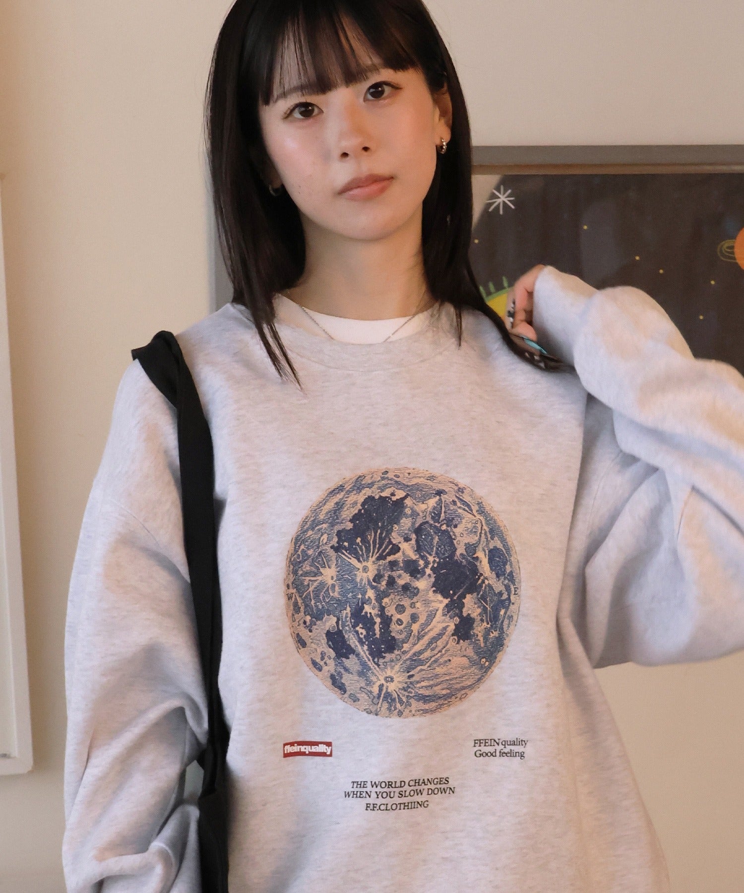モデル:H160 Size:L アッシュグレー 地球柄