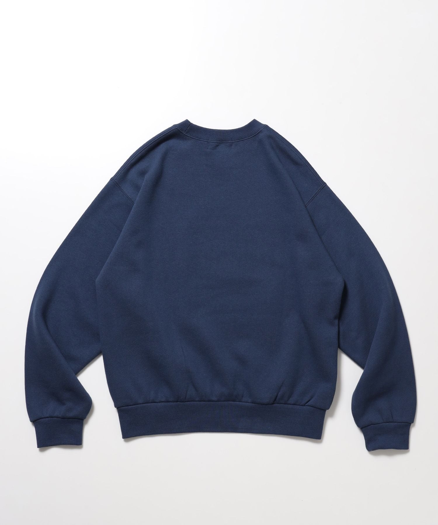 エンブレム刺繍カレッジロゴスウェット / 裏起毛 クルーネック スパンフライス トレンド ストリート ユニセックス