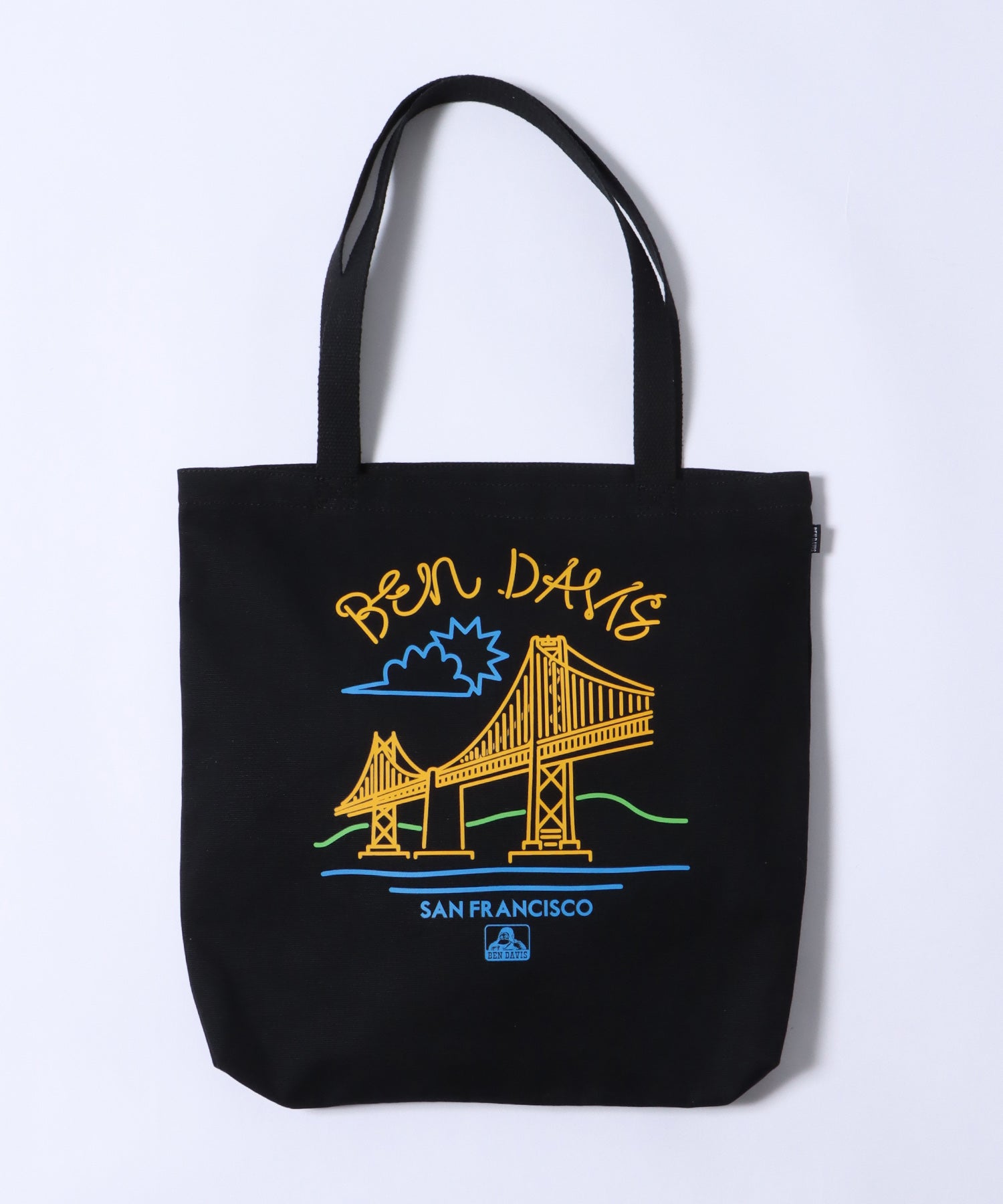 【BEN DAVIS(ベンデイビス)】BRIDGE PRINT TOTE BAG / ブリッジプリント トートバッグ 【再入荷】