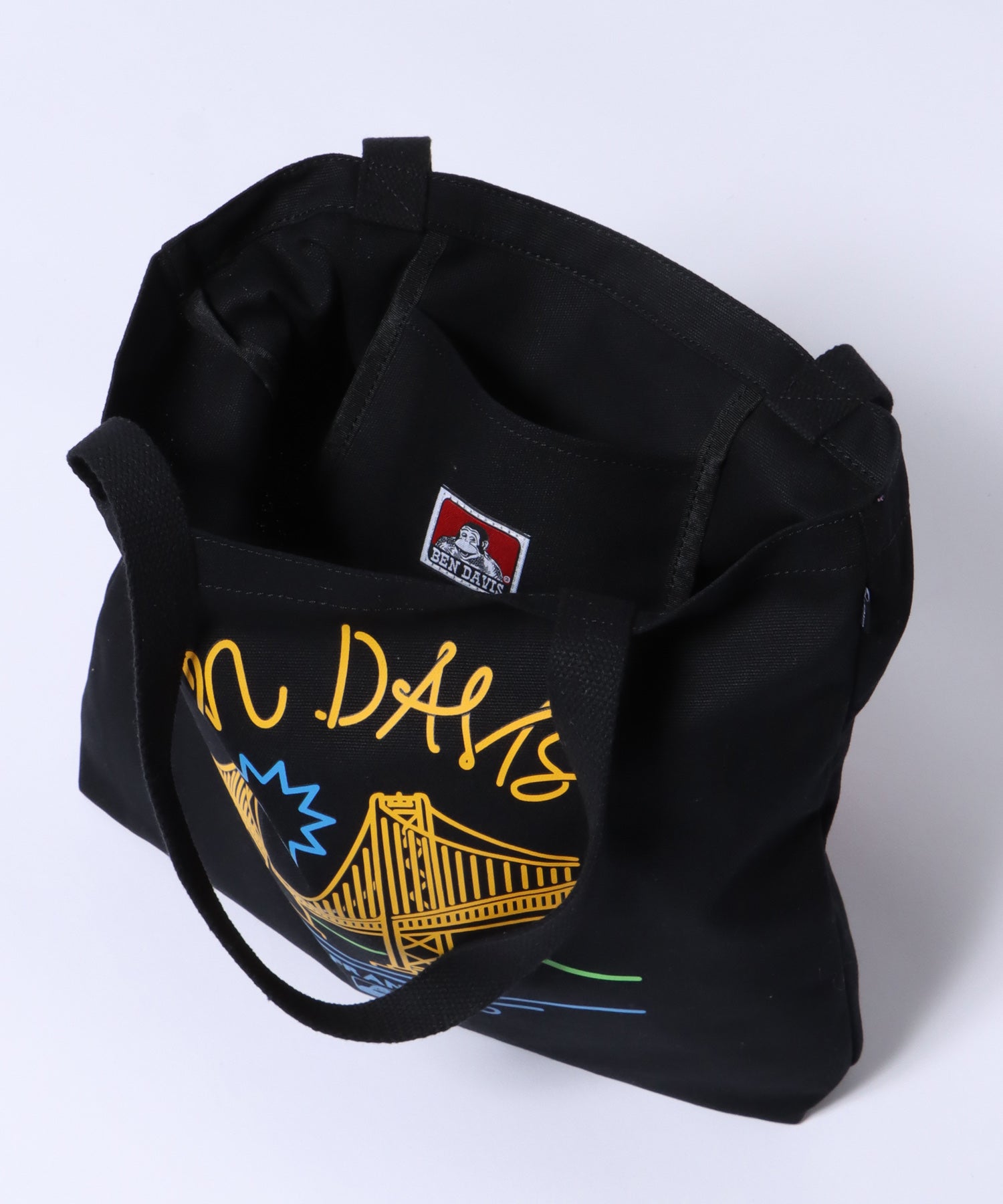 【BEN DAVIS(ベンデイビス)】BRIDGE PRINT TOTE BAG / ブリッジプリント トートバッグ 【再入荷】