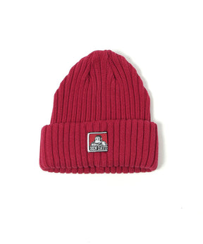 コットン ニット キャップ レッド