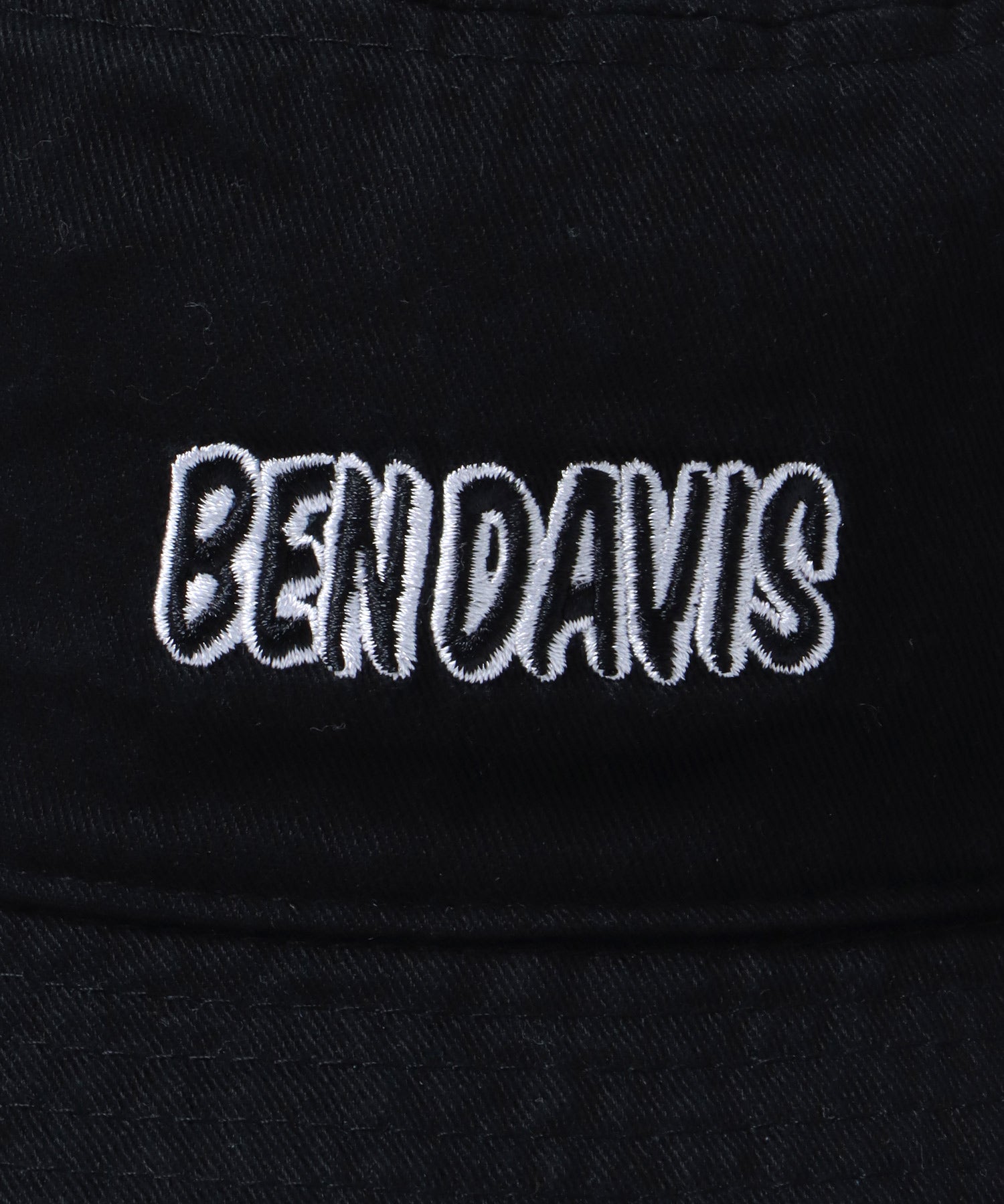 【BEN DAVIS(ベン デイビス)】LOGO BUCKET HAT / ロゴ バケット ハット ブラック