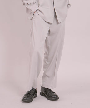 TR SIDE GATHER ANKLE PANTS / TR サイドギャザー アンクルスラックス ライトグレー