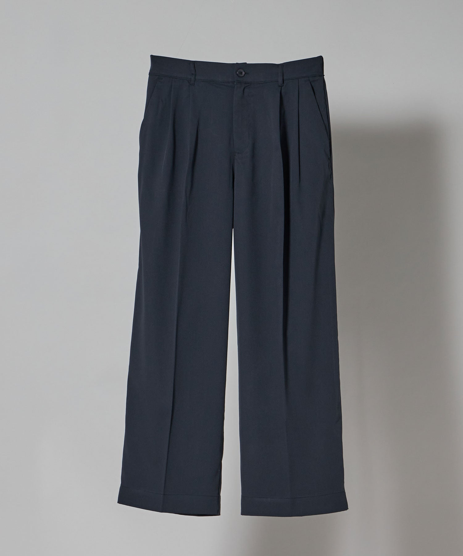 TR LOOSE DESIGN PANTS / TR 2タック ルーズデザイン スラックス チャコール