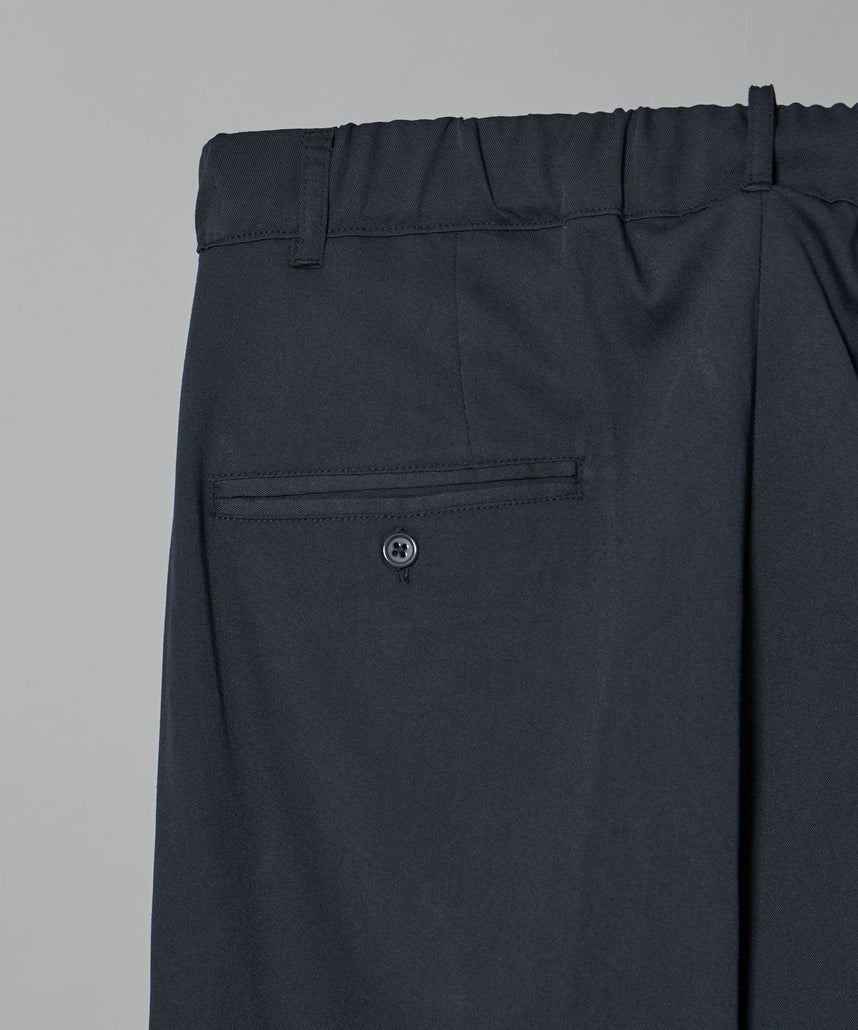 TR LOOSE DESIGN PANTS / TR 2タック ルーズデザイン スラックス チャコール