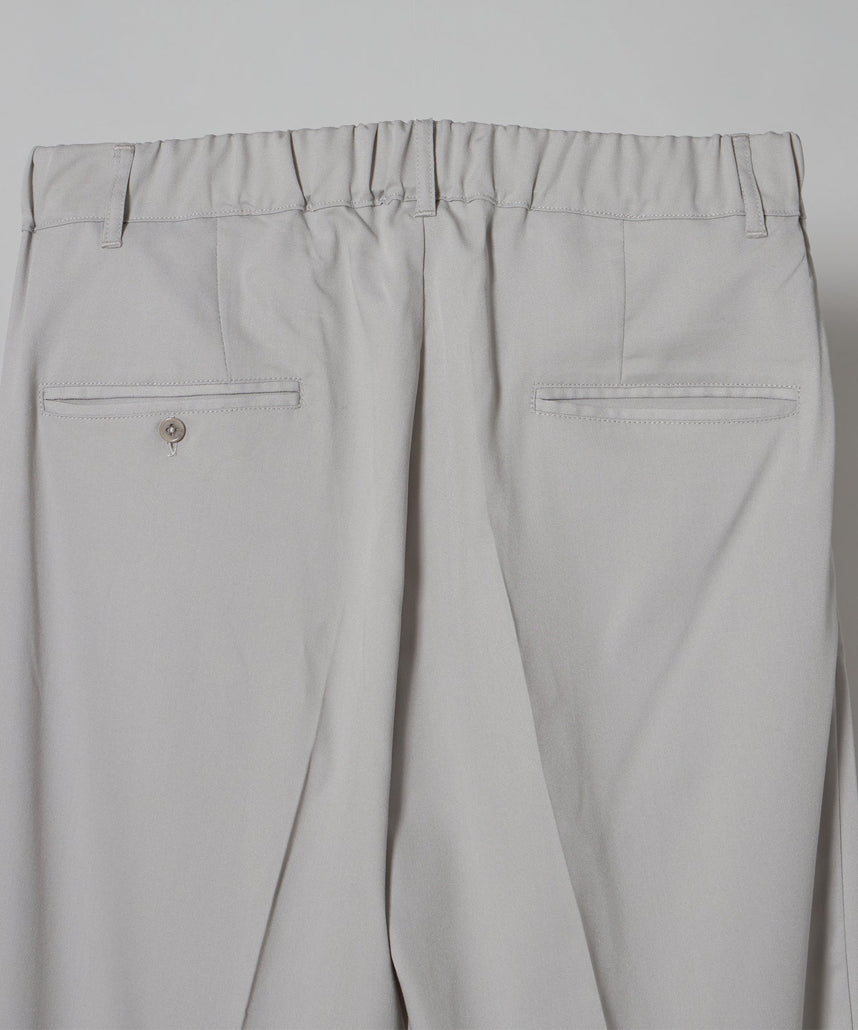 TR LOOSE DESIGN PANTS / TR 2タック ルーズデザイン スラックス ライトグレー