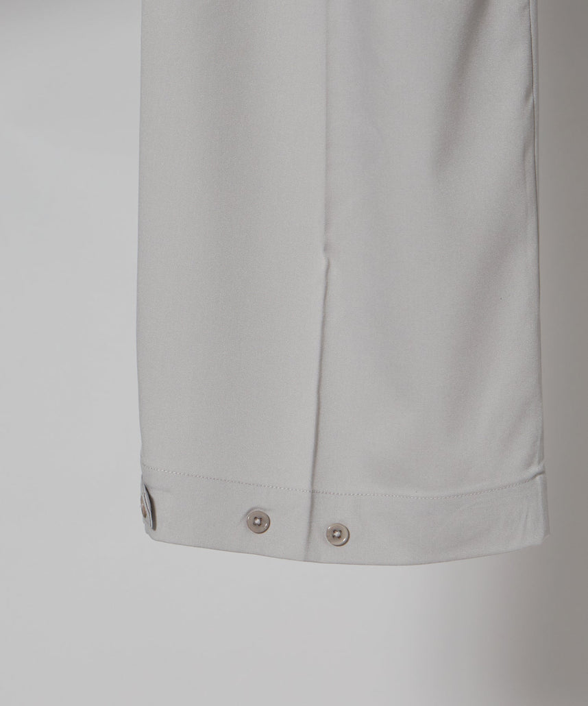 TR LOOSE DESIGN PANTS / TR 2タック ルーズデザイン スラックス ライトグレー