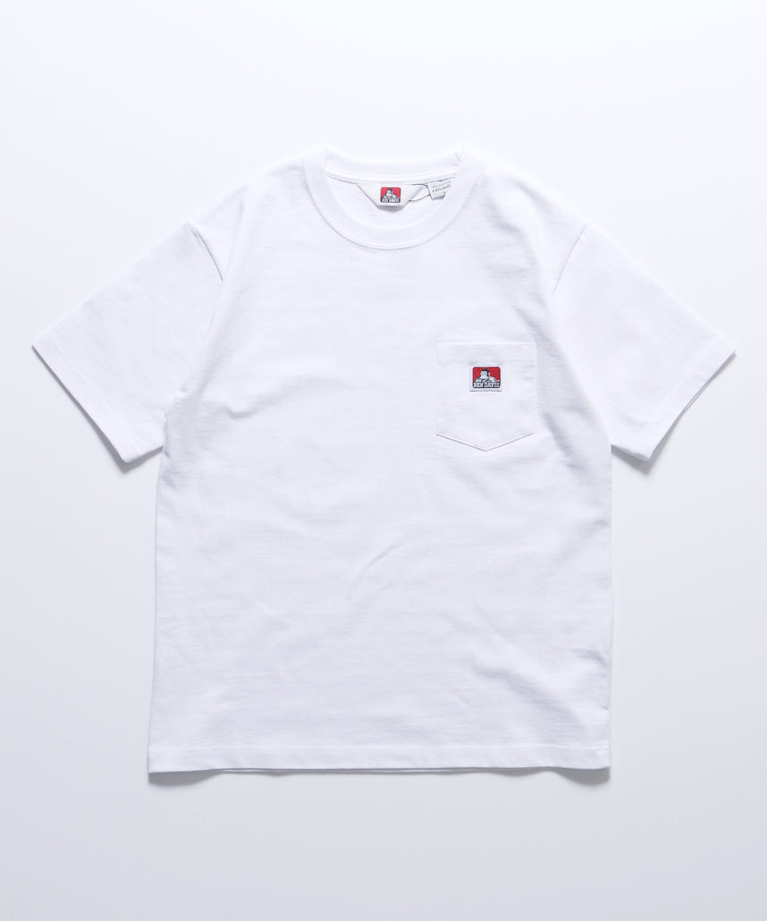 【BEN DAVIS(ベン デイビス)】POCKET TEE / ピスポケット 定番 半袖Tシャツ ホワイト