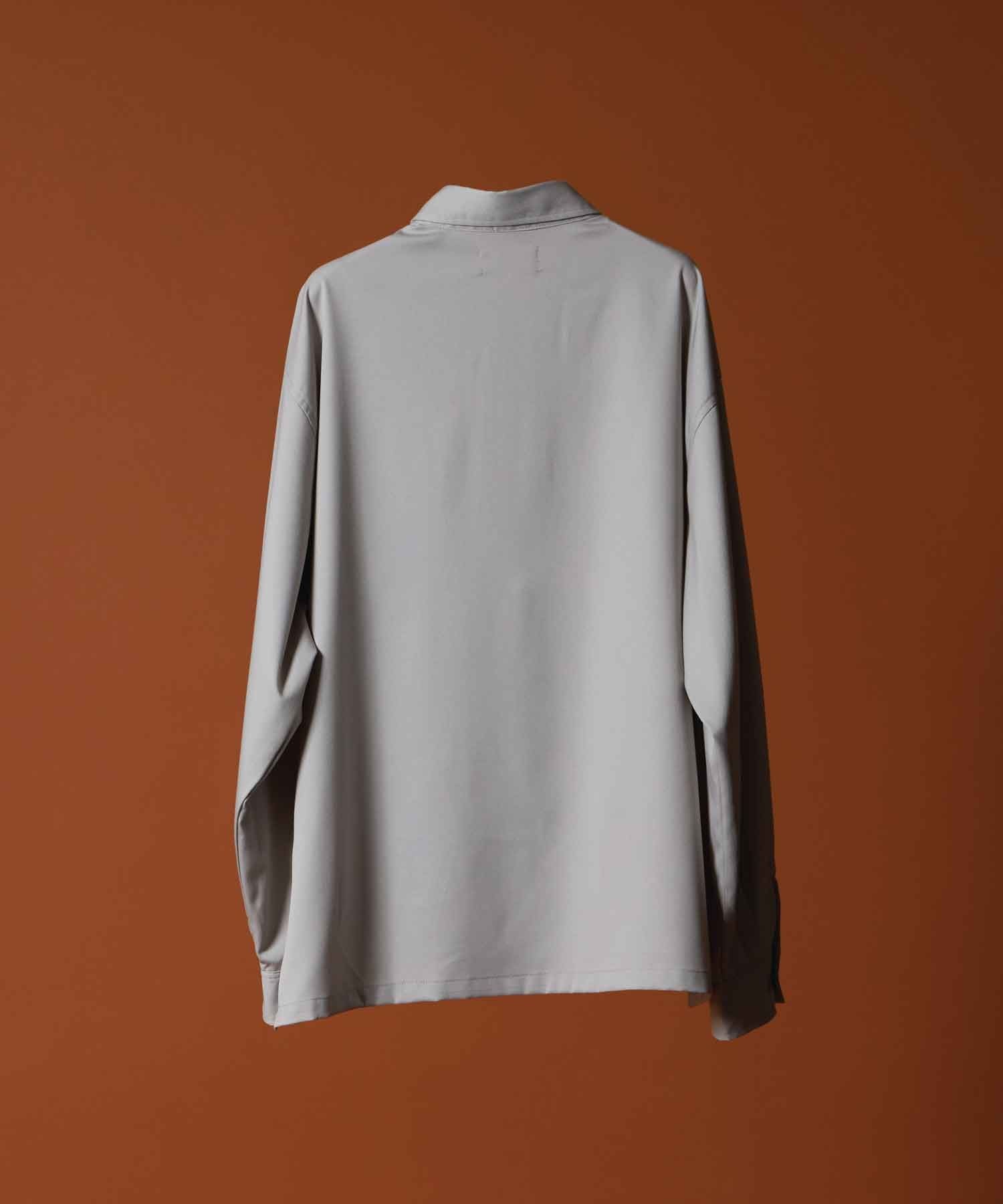 TR BALLOON SLEEVE L/S REGULAR COLLAR SHIRT / TR バルーンスリーブ 長袖 レギュラーカラー シャツ ライトグレー