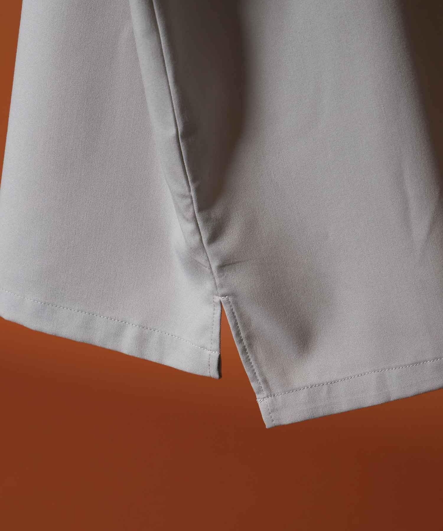 TR BALLOON SLEEVE L/S REGULAR COLLAR SHIRT / TR バルーンスリーブ 長袖 レギュラーカラー シャツ ライトグレー