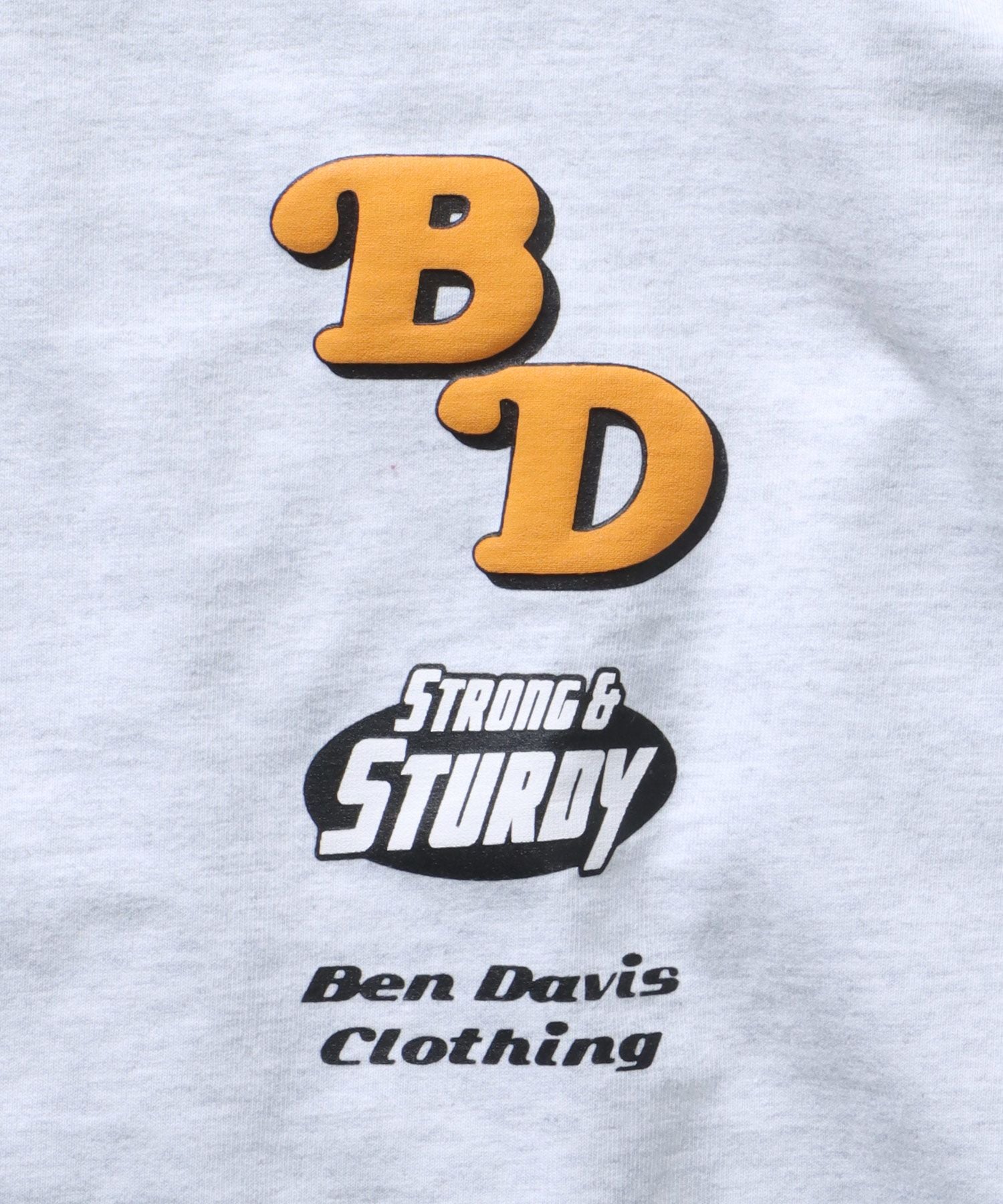 【BEN DAVIS(ベン デイビス)】DICE & EIGHTBALL L/S TEE & RAGLAN TEE / ≪ NAVAL別注 ≫ 発泡 袖 バック フロント プリント ラグラン ロンT オフホワイト