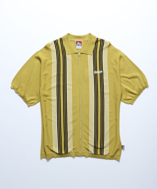 BEN DAVIS(ベン デイビス)】STRIPE KNIT ZIP SHIRTS / マルチ