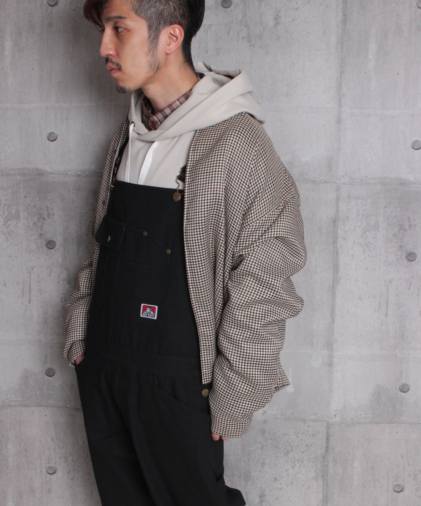 COTTON OVERALL コットンオーバーオール ブラック