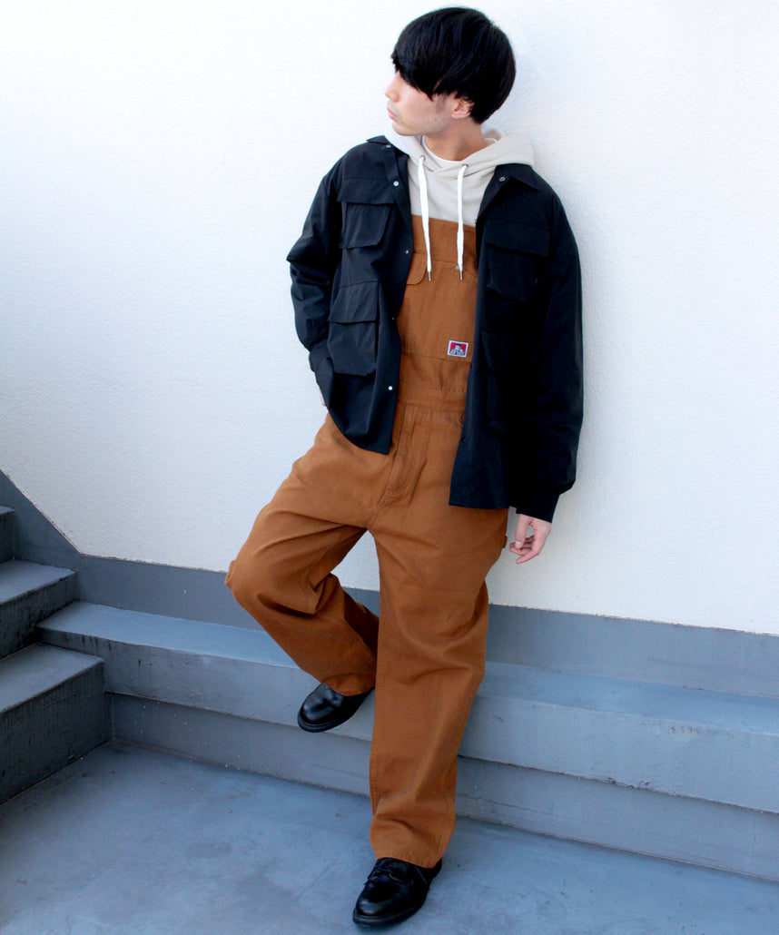 COTTON OVERALL コットンオーバーオール キャメル