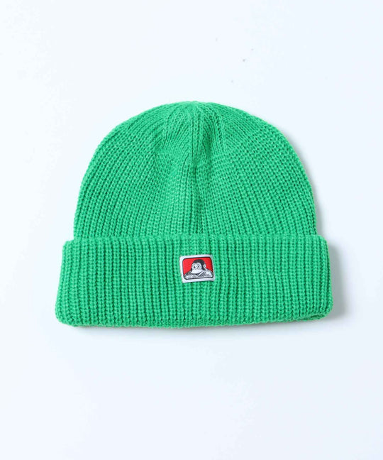 【BEN DAVIS(ベン デイビス)】MICRO LOGO KNIT CAP / マイクロ ロゴ ニット キャップ グリーン