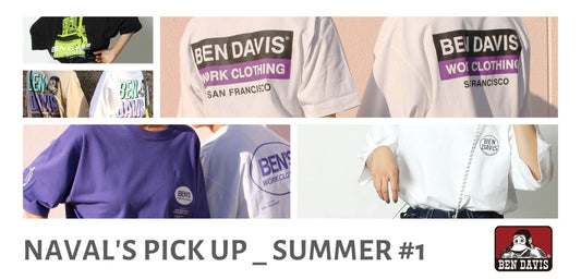 【NAVAL'S PICK UP _ SUMMER #1】BEN DAVIS 1ランク上質なプリントTシャツ