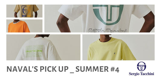 【NAVAL'S PICK UP _ SUMMER #4】SERGIO TACCHINI （ セルジオタッキーニ  ）の半袖Tシャツ。