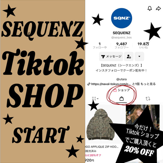 【SEQUENZ】Tiktok Shopスタート★