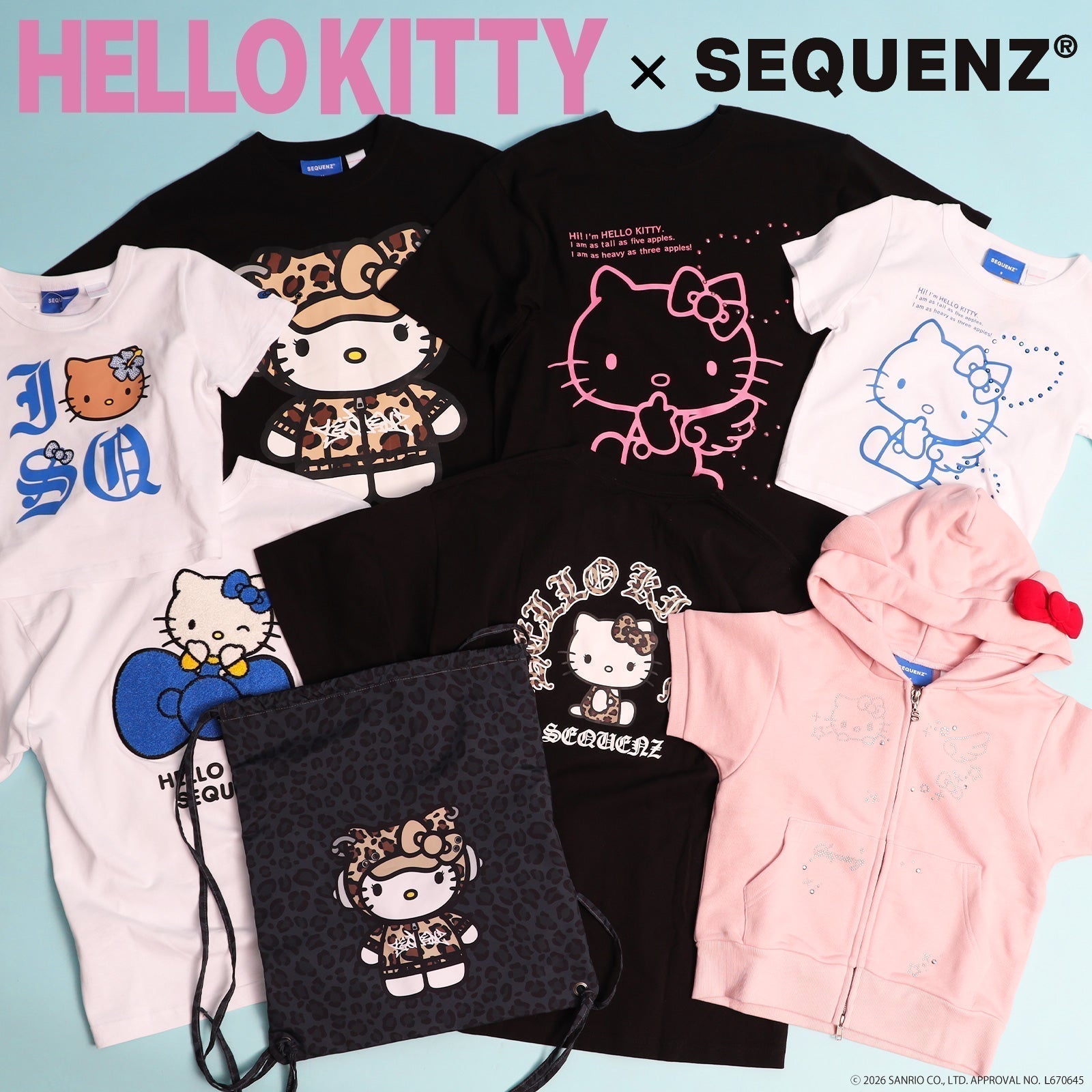 HELLO KITTY×SEQUENZ 初コラボアイテム登場！