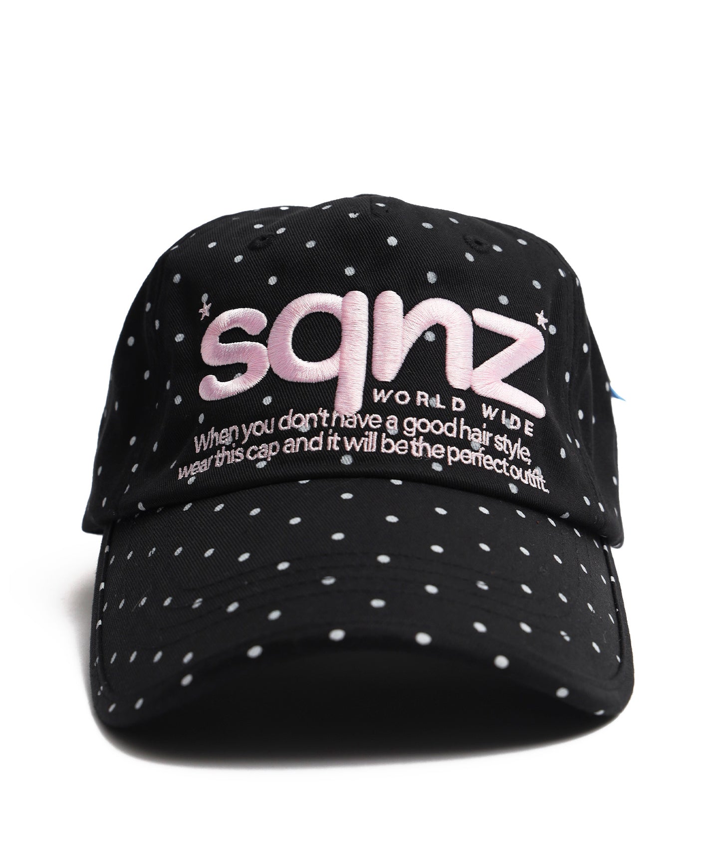≪予約商品≫※WEB限定 / ロゴ刺繍キャップ / sqnz logo cap ブラック