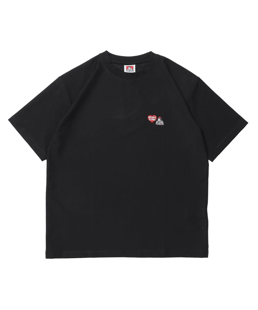 COOLER GORILLA EMB TEE / 接触冷感 オーバーサイズ 半袖 Tシャツ クルーネック 刺繍 ワンポイント プリント ユニセックス ブラック