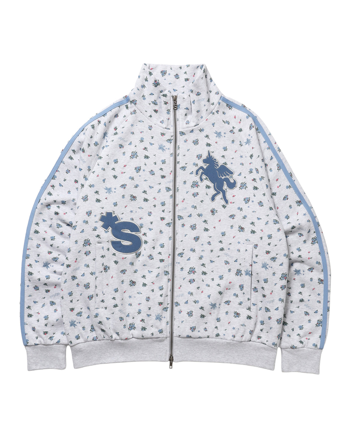 ※WEB限定 / ユニコーンワッペン刺繍トラックジャケット / sqnzU horse track jkt 柄82