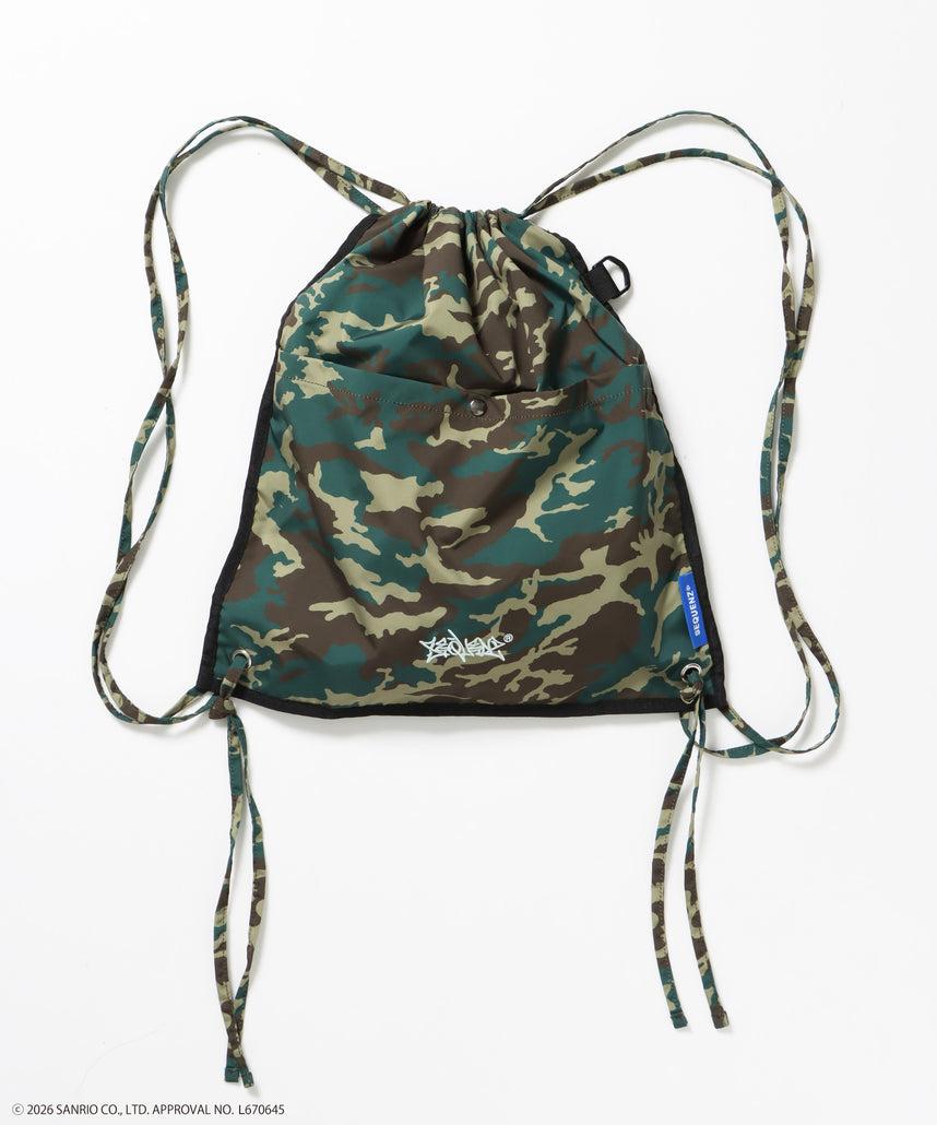 HK KITTY DAILY KNAPSACK / ナップサック バック 雑貨 ２WAY プリント リバーシブル ユニセックス 柄80