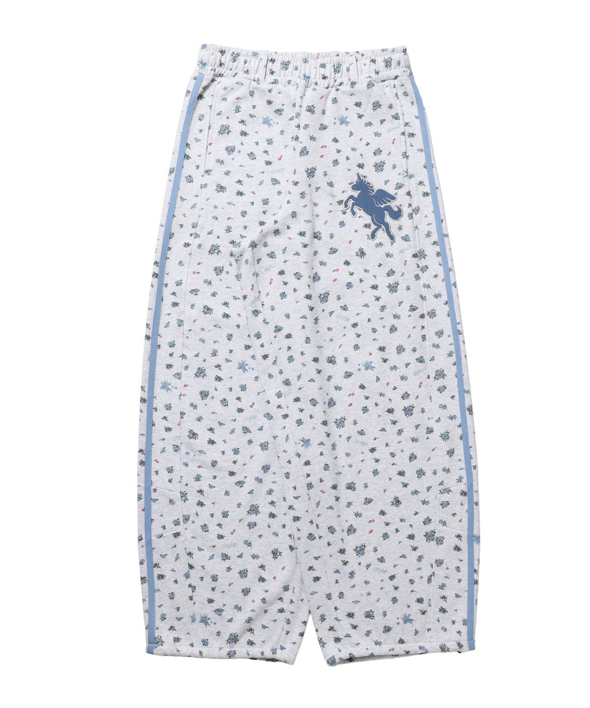 ※WEB限定 / ユニコーンワッペン刺繍トラックパンツ / sqnzU horse track pants 柄82