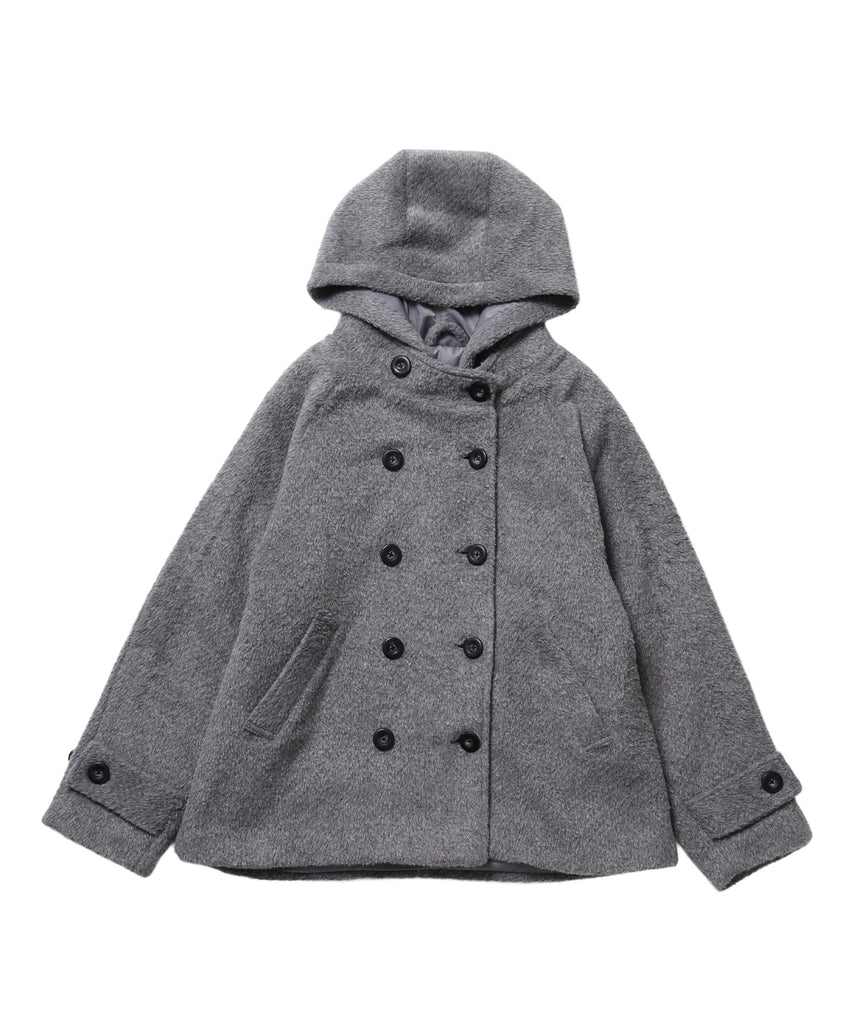 ※WEB限定 / フードメルトンPコート / sqnzU middle p coat