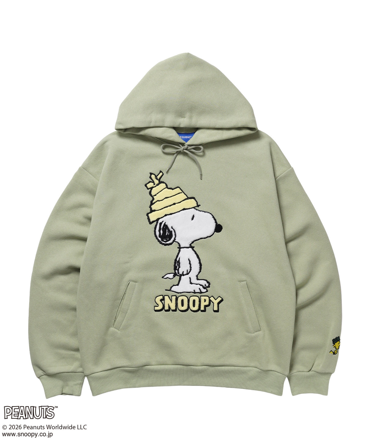 TP FUR SNOOPY APPLIQUE P/K/ スヌーピー ファーワッペン 刺繍 パーカー ミント