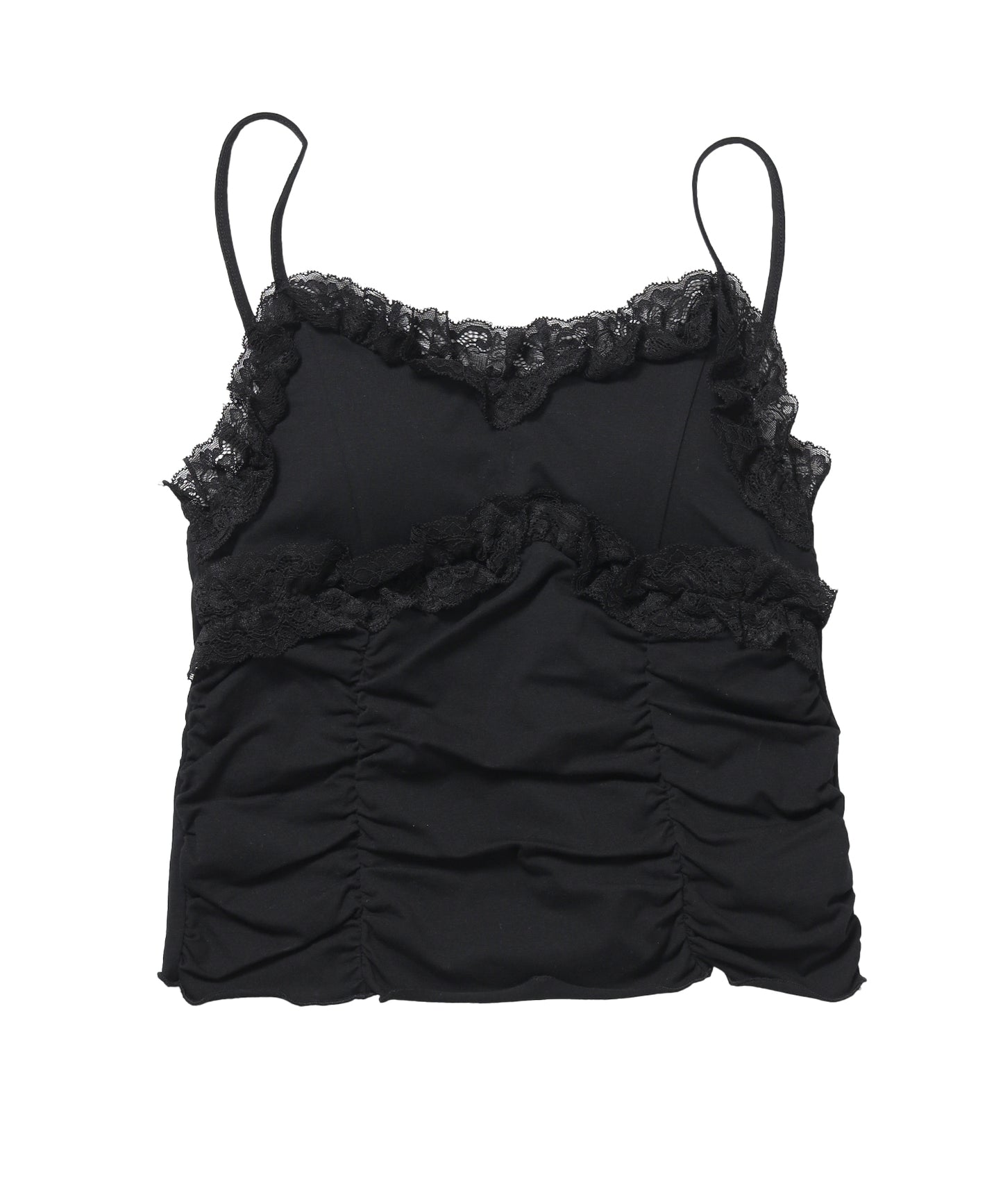 ※WEB限定 / レディースギャザーレースキャミ / sqnz gather lace camisole ブラック