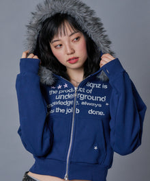 sqnz（エスキュンズ）】sqnz fur zip pk / レディース ファー ジップ