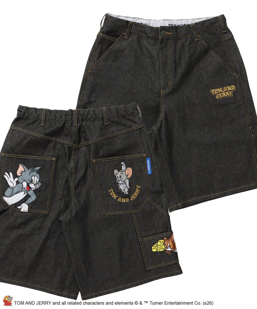 SEQUENZ(シークエンズ)】TJ STREET SHORTS DENIM / トムとジェリー SEQUENZ(シークエンズ)】TJ STREET SHORTS DENIM / トムとジェリー