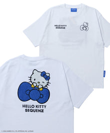 HK EMBROIDERY KITTY TEE / ハローキティ キティちゃん 半袖 クルーネック プリント ワンポイント 刺繍 ホワイト