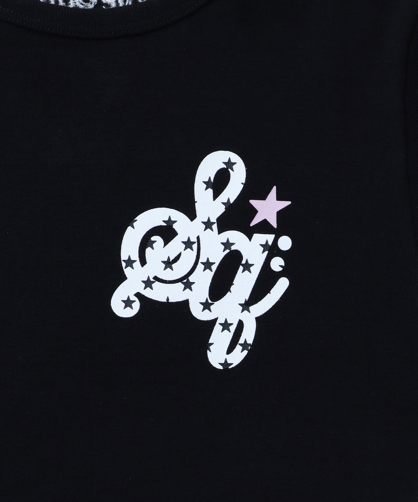 ※WEB限定 / レディースワンポイントロゴ半袖Tシャツ / sqnz logo compact tee ブラック
